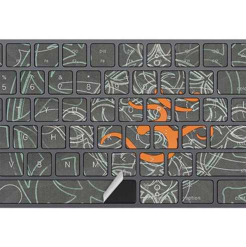 Grey Serenity Magic Keyboard with Numeric Keypad Skin
