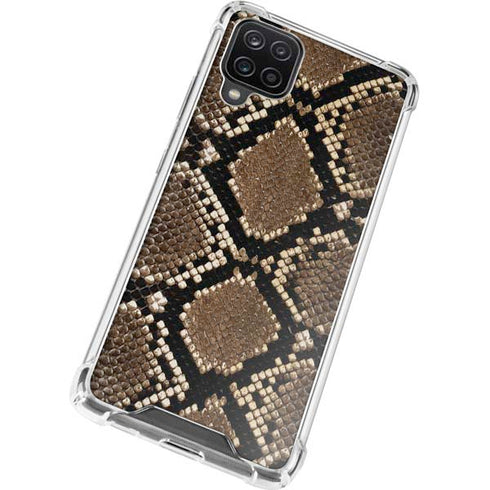 Serpent Animal Print Galaxy A12 Clear Case