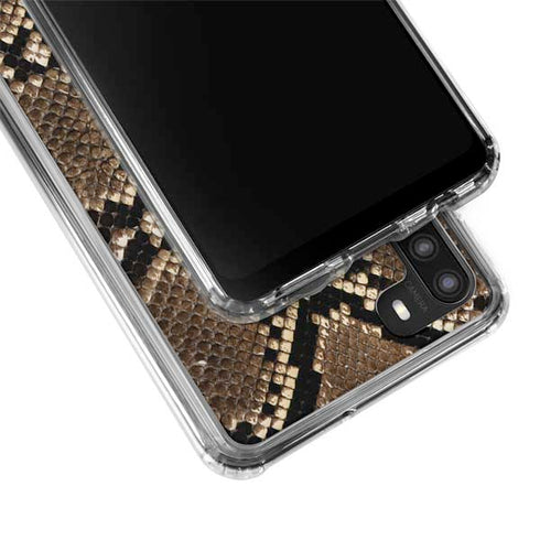 Serpent Animal Print Galaxy A21 Clear Case