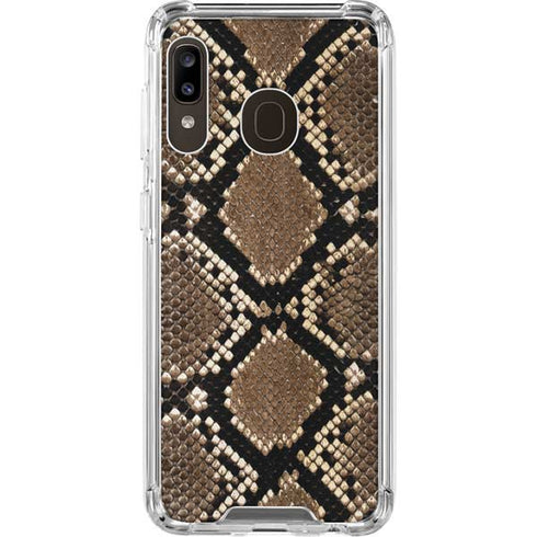 Serpent Animal Print Galaxy A30 Clear Case