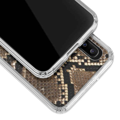 Serpent Animal Print Galaxy A30 Clear Case