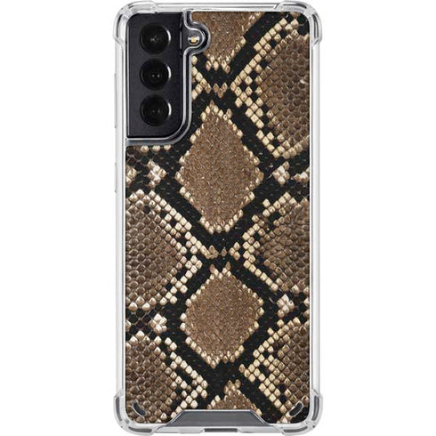 Serpent Animal Print Galaxy S21 5G Clear Case