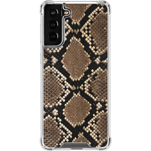 Serpent Animal Print Galaxy S22 Plus Clear Case