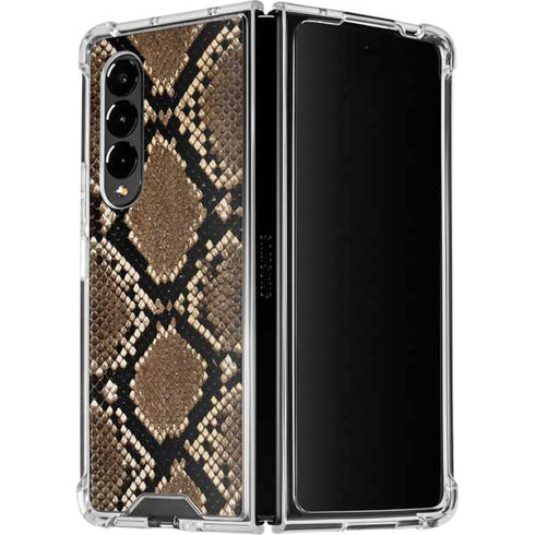 Serpent Animal Print Galaxy Z Fold4 5G Clear Case