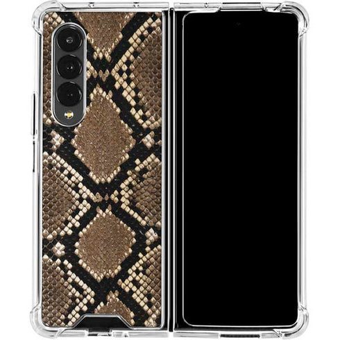 Serpent Animal Print Galaxy Z Fold4 5G Clear Case