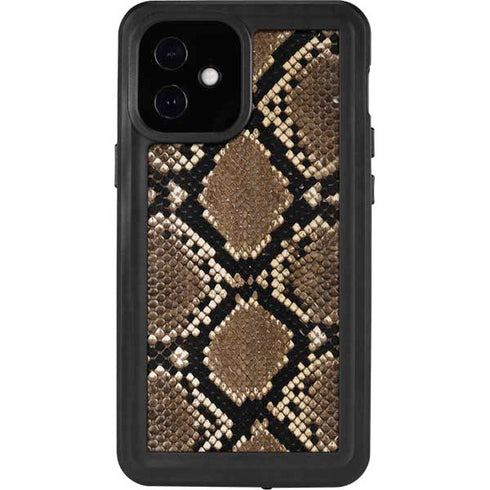 Serpent Animal Print iPhone 12 Mini Waterproof Case