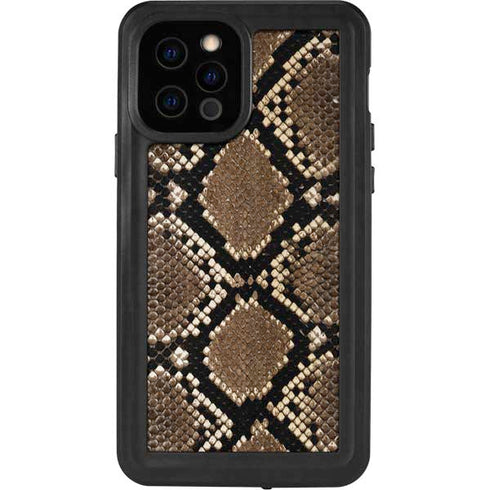Serpent Animal Print iPhone 12 Pro Waterproof Case
