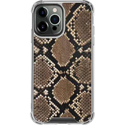 Serpent Animal Print iPhone 14 Pro Max Clear Case
