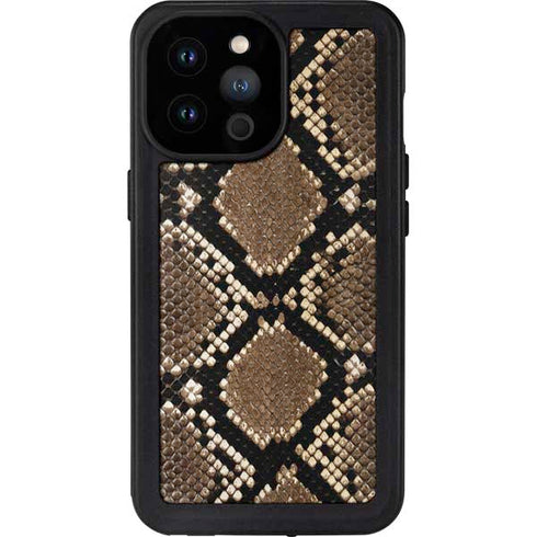 Serpent Animal Print iPhone 14 Pro Max Waterproof Case