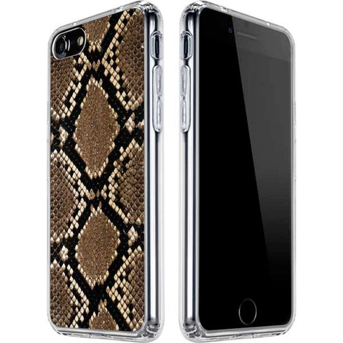 Serpent Animal Print iPhone SE (2nd & 3rd Gen) Clear Case