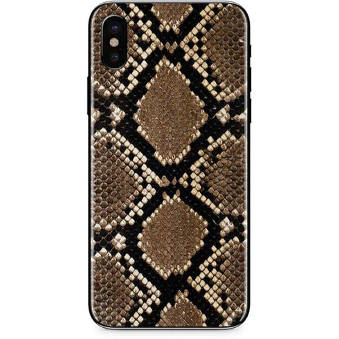 Serpent Animal Print iPhone X Skin