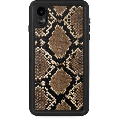 Serpent Animal Print iPhone XR Waterproof Case