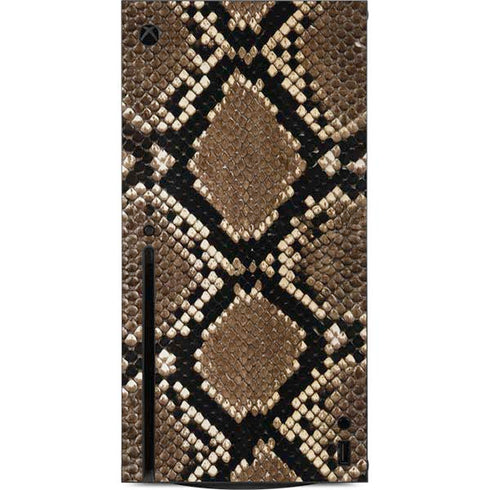 Serpent Animal Print Xbox Series X Console Skin
