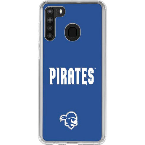 Seton Hall University Pirates Net Galaxy A21 Clear Case