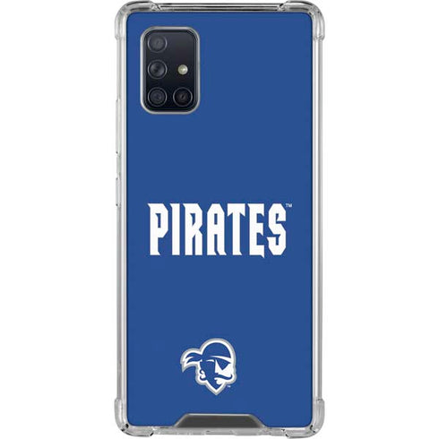 Seton Hall University Pirates Net Galaxy A71 5G Clear Case
