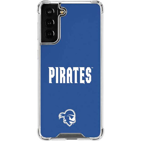 Seton Hall University Pirates Net Galaxy S21 FE Clear Case