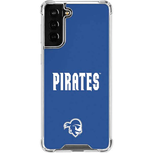 Seton Hall University Pirates Net Galaxy S22 Plus Clear Case