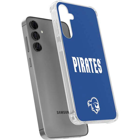 Seton Hall University Pirates Net Galaxy S24 Plus Clear Case