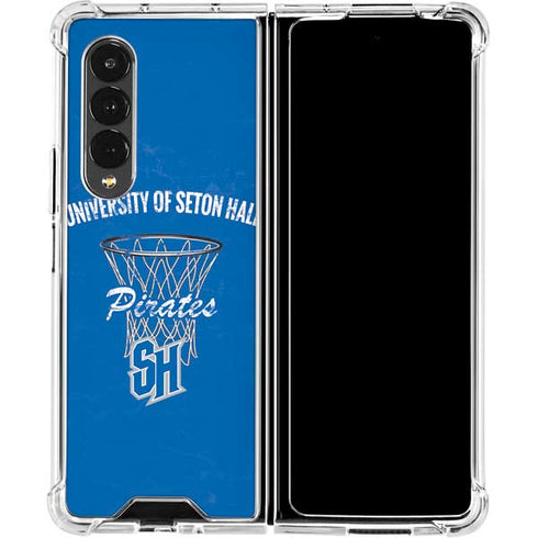 Seton Hall University Pirates Net Galaxy Z Fold4 5G Clear Case