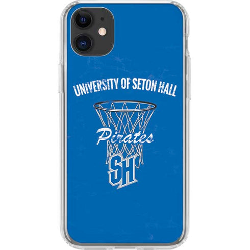 Seton Hall University Pirates Net iPhone 11 Clear Case