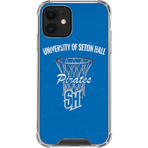 Seton Hall University Pirates Net iPhone 12 Clear Case