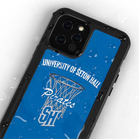 Seton Hall University Pirates Net iPhone 12 Pro Max Waterproof Case