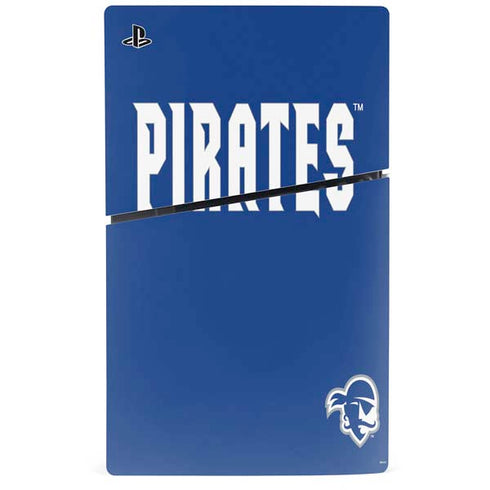 Seton Hall University Pirates Net PS5 Slim Digital Edition Bundle Skin