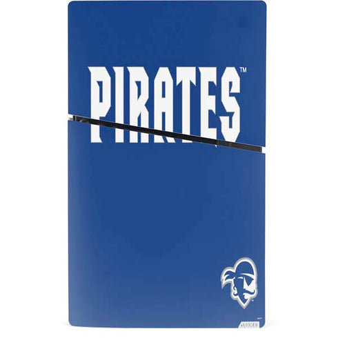 Seton Hall University Pirates Net PS5 Slim Digital Edition Bundle Skin