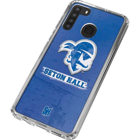 Seton Hall University Vintage Galaxy A21 Clear Case