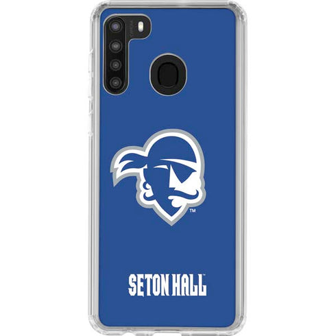 Seton Hall University Vintage Galaxy A21 Clear Case