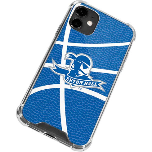 Seton Hall University Zoomed Basketball iPhone 12 Clear Case