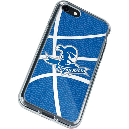 Seton Hall University Zoomed Basketball iPhone SE (2nd & 3rd Gen) Clear Case