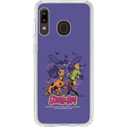 Scooby-Doo Shaggy and Ghost Clown Galaxy A20 Clear Case