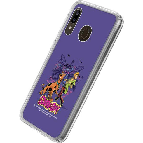 Scooby-Doo Shaggy and Ghost Clown Galaxy A20 Clear Case