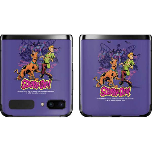 Scooby-Doo Shaggy and Ghost Clown Galaxy Z Flip Skin