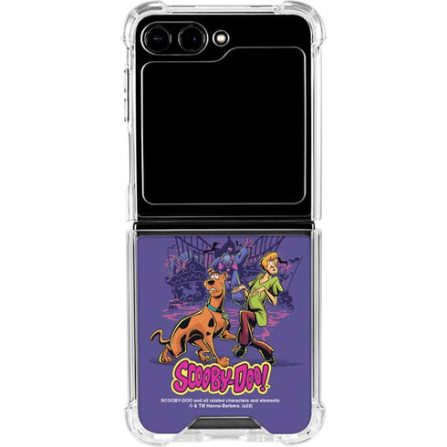 Scooby-Doo Shaggy and Ghost Clown Galaxy Z Flip5 5G Clear Case