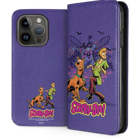 Scooby-Doo Shaggy and Ghost Clown iPhone 14 Pro Folio Case