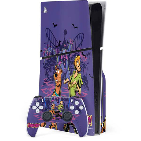 Scooby-Doo Shaggy and Ghost Clown PS5 Slim Disk Bundle Skin