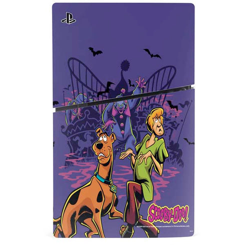 Scooby-Doo Shaggy and Ghost Clown PS5 Slim Disk Console Skin