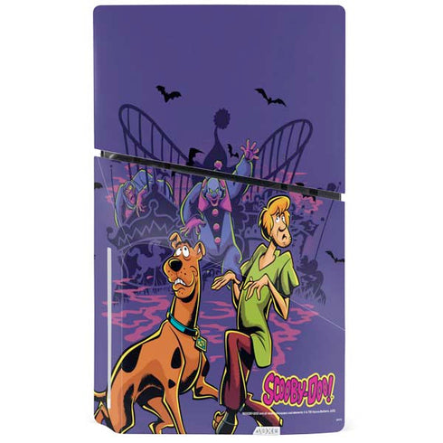 Scooby-Doo Shaggy and Ghost Clown PS5 Slim Disk Console Skin