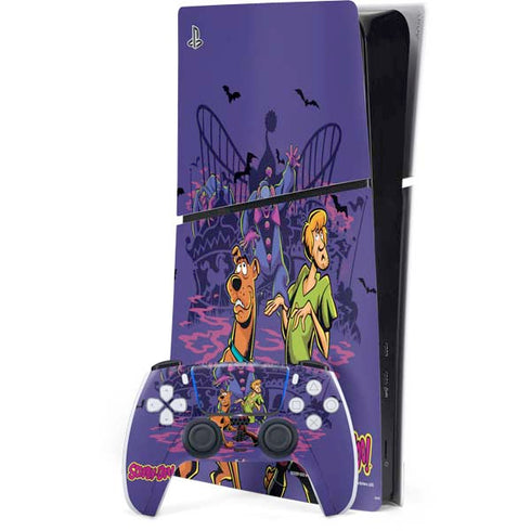 Scooby-Doo Shaggy and Ghost Clown PS5 Slim Digital Edition Bundle Skin
