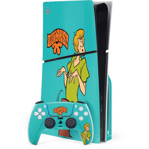 Scooby Doo Shaggy PS5 Slim Disk Bundle Skin