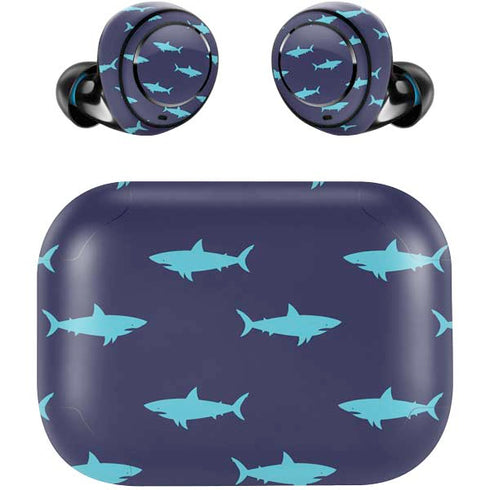 Shark Print Amazon Echo Buds Skin