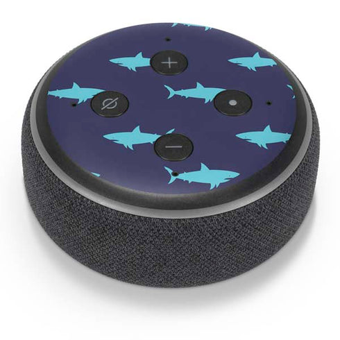 Shark Print Amazon Echo Dot Skin