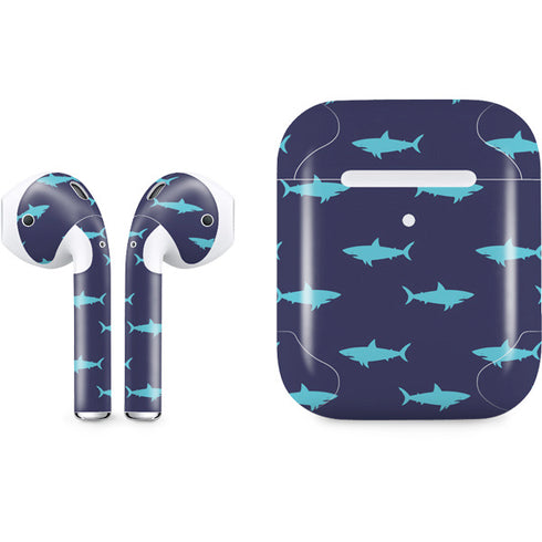Shark Print Apple AirPods 2 Skin