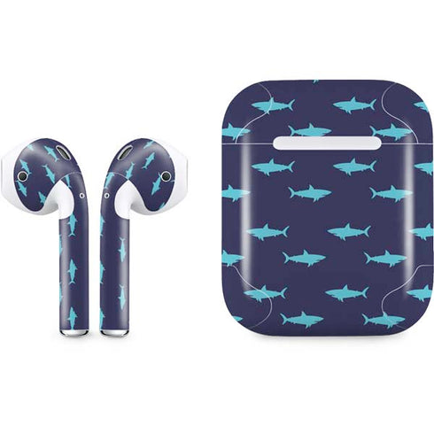 Shark Print Apple AirPods Skin