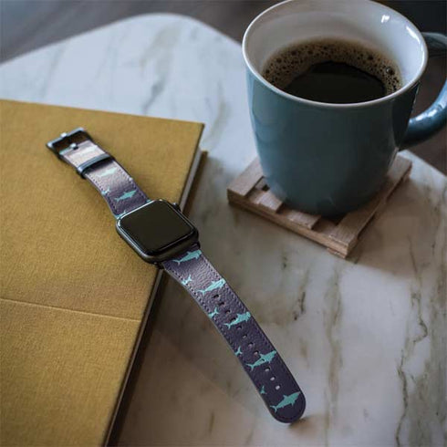 Shark Print Apple Watch Band 42-44mm