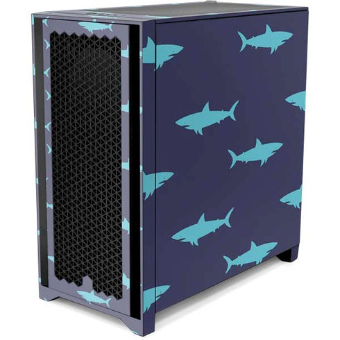 Shark Print Corsair 4000D Tempered Glass Mid-Tower ATX Case Skin
