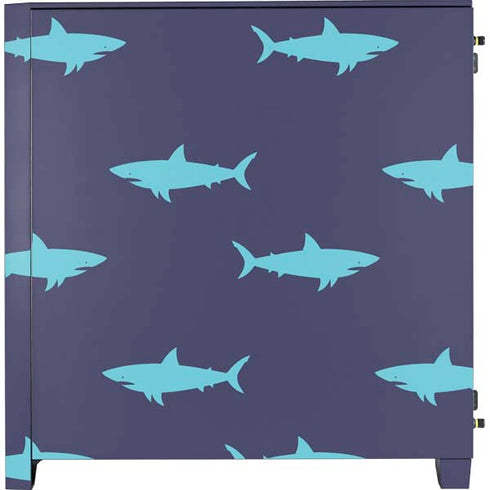 Shark Print Corsair 4000D Tempered Glass Mid-Tower ATX Case Skin
