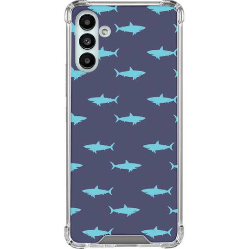 Shark Print Galaxy A13 5G Clear Case